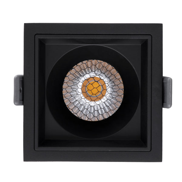 PLUTO-M 60274 Χωνευτό LED Spot Downlight TrimLess Μ8.4xΠ8.4cm 10W 1300lm 38° AC 220-240V IP20 Anti-Glare HoneyComb - Φυσικό Λευκό 4500K - Bridgelux COB - 5 Years Warranty