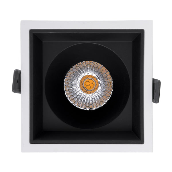 PLUTO-B 60276 Χωνευτό LED Spot Downlight TrimLess Μ10.4xΠ10.4cm 15W 1950lm 38° AC 220-240V IP20 Anti-Glare HoneyComb - Φυσικό Λευκό 4500K - Bridgelux COB - 5 Years Warranty