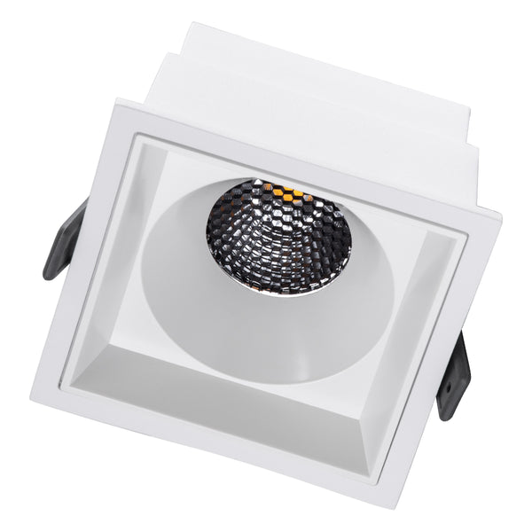 PLUTO-B 60278 Χωνευτό LED Spot Downlight TrimLess Μ10.4xΠ10.4cm 15W 1950lm 38° AC 220-240V IP20 Anti-Glare HoneyComb - Φυσικό Λευκό 4500K - Bridgelux COB - 5 Years Warranty