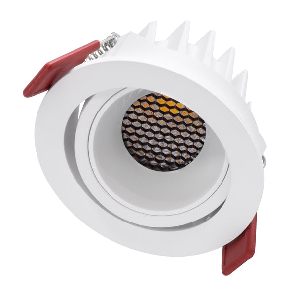 LEO-R 60284 Χωνευτό LED Spot Downlight TrimLess Φ8.5cm 10W 1300lm 38° AC 220-240V IP20 Anti-Glare HoneyComb - Φυσικό Λευκό 4500K - Bridgelux COB - 5 Years Warranty