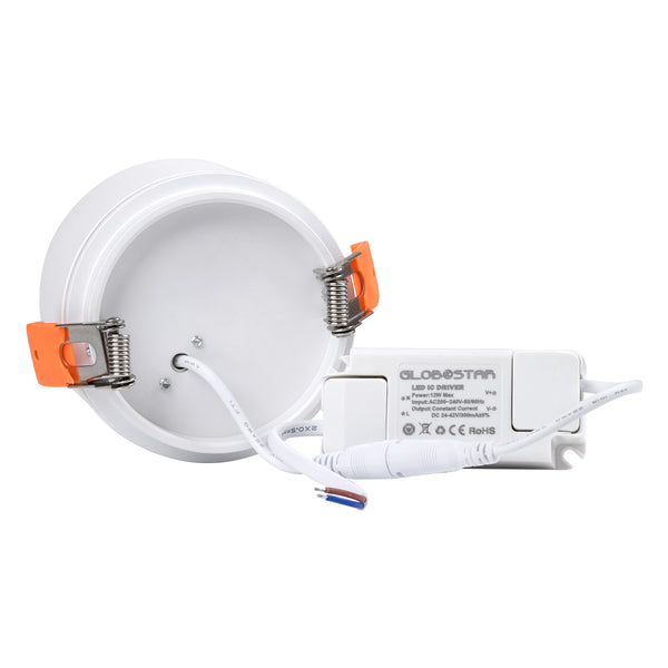 OMEGA-R 60294 Χωνευτό LED Spot Downlight TrimLess Φ10cm 12W 1560lm 36° AC 220-240V IP20 - Στρόγγυλο - Λευκό - Φυσικό Λευκό 4500K - Bridgelux COB - 5 Years Warranty