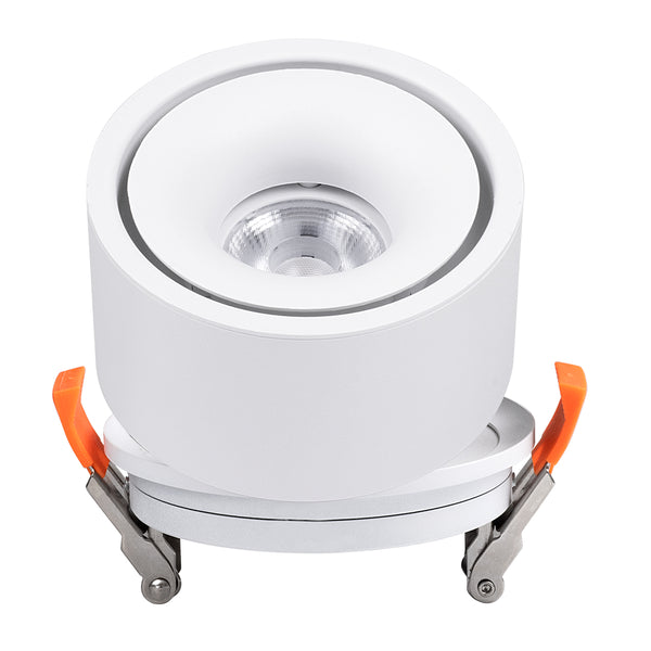 OMEGA-R 60294 Χωνευτό LED Spot Downlight TrimLess Φ10cm 12W 1560lm 36° AC 220-240V IP20 - Στρόγγυλο - Λευκό - Φυσικό Λευκό 4500K - Bridgelux COB - 5 Years Warranty