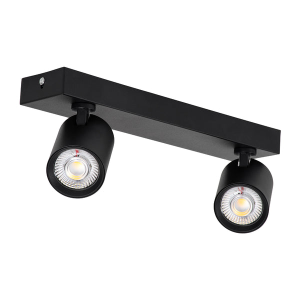 LEONARDO Moderne Schienen-Deckenleuchte mit beweglichen Spots, LED-Spot-Downlight, 20 W, 2400 lm, 60 ° AC, 220–240 V, IP20 – Bridgelux COB – 5 Jahre Garantie