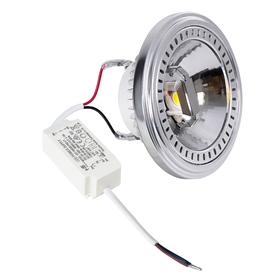 DARKO 60378 Σποτ AR111 LED 14W 1694lm 40°  IP20 Ψυχρό Λευκό 6000K - Indirect Anti-Glare Reflector - Bridgelux High Lumen COB Gen2 & TÜV SÜD Driver - Μ11.1 x Π11.1 x Υ6.6cm - 3 Χρόνια Εγγύηση