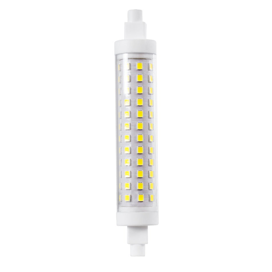 GLOBOSTAR® TUBINI 60396 Λάμπα R7S 118mm LED 12W 1452lm 360° AC 220-240V IP20 Ψυχρό Λευκό 6000K - Lumileds SMD Chip - Μ11.8 x Π2.2 x Υ2.2cm - 3 Χρόνια Εγγύηση