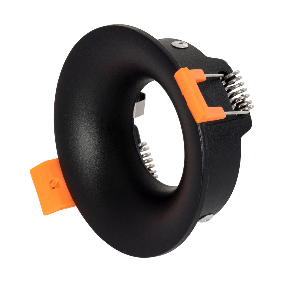 kelvo® OMICRON 60631 Χωνευτό Φωτιστικό Downlight Σποτ για Λάμπα MR16 με Ντουί 1 x GU10 AC 220-240V IP20 - Μαύρο Ματ - Μ8.5 x Π8.5 x Υ3cm / Q7.5cm