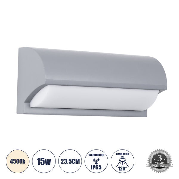 HORIZON Wandleuchte – Innen-/Außenwandleuchte LED 15 W 1575 lm 120° AC175–265 V wasserdicht IP65 – Bridgelux-Chip – 3 Jahre Garantie