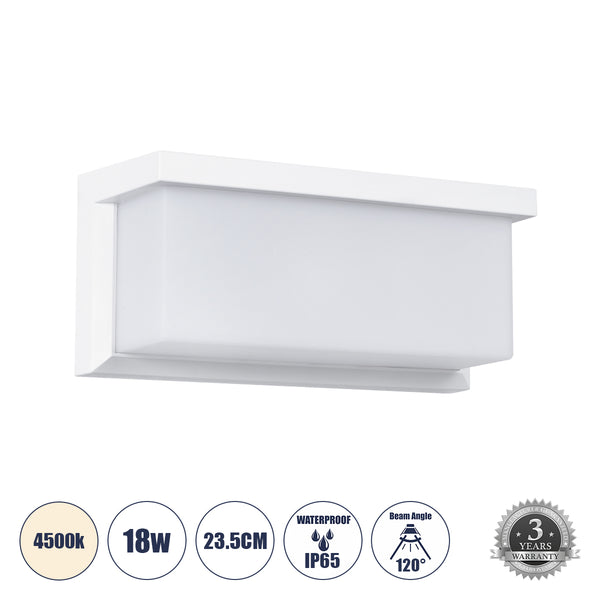 CITYSCAPE LED-Wandleuchte für den Innen- und Außenbereich, 18 W, 1890 lm, 120 ° AC, 175–265 V, wasserdicht, IP65, Bridgelux-Chip, 3 Jahre Garantie