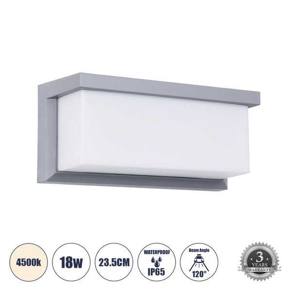 CITYSCAPE LED-Wandleuchte für den Innen- und Außenbereich, 18 W, 1890 lm, 120 ° AC, 175–265 V, wasserdicht, IP65, Bridgelux-Chip, 3 Jahre Garantie