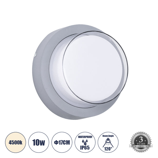 NEXUS Wandleuchte – Innen-/Außenwandleuchte LED 10 W 1050 lm 120° AC175–265 V wasserdicht IP65 – Bridgelux-Chip – 3 Jahre Garantie