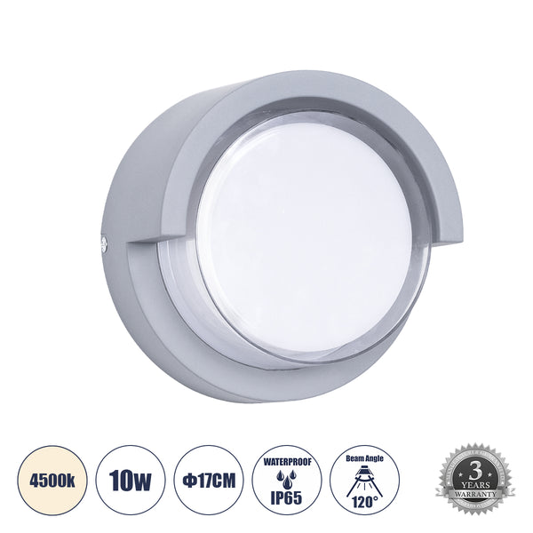 APEX LED-Wandleuchte für den Innen- und Außenbereich, 10 W, 1050 lm, 120° AC175–265 V, wasserdicht IP65 – Bridgelux-Chip – 3 Jahre Garantie