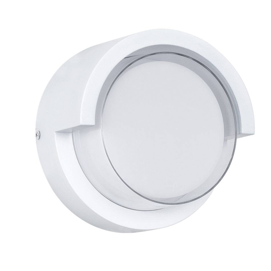 GLOBOSTAR® APEX 60766 Μοντέρνο Φωτιστικό Τοίχου - Απλίκα LED 10W 1050lm 120° AC 220-240V Αδιάβροχο IP65 Φυσικό Λευκό 4500K - Bridgelux SMD Chip - Λευκό Ματ - Μ17 x Π17 x Υ9cm - 3 Χρόνια Εγγύηση