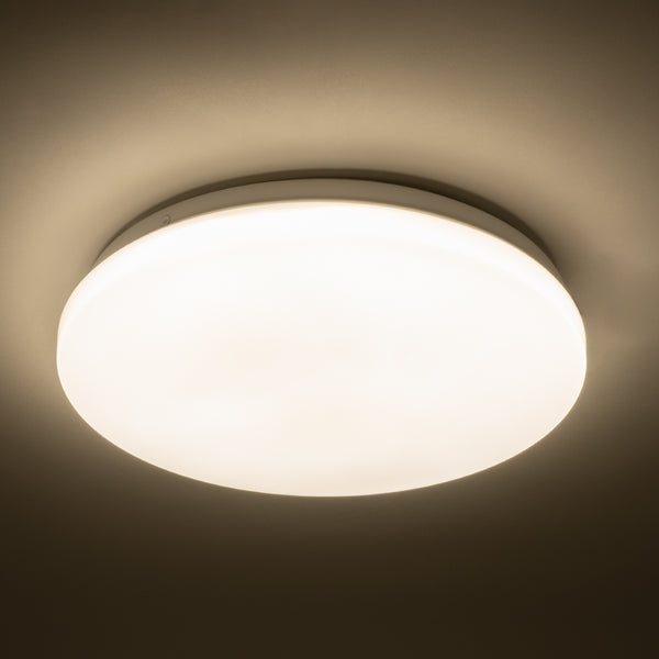 CELANO 61006 LED Πλαφονιέρα Οροφής Στρόγγυλη Φ26 20W 1900lm 120° AC 220-240V Αδιάβροχη IP54 Φ26 x Υ6cm Φυσικό Λευκό 4500K - 3 Χρόνια Εγγύηση