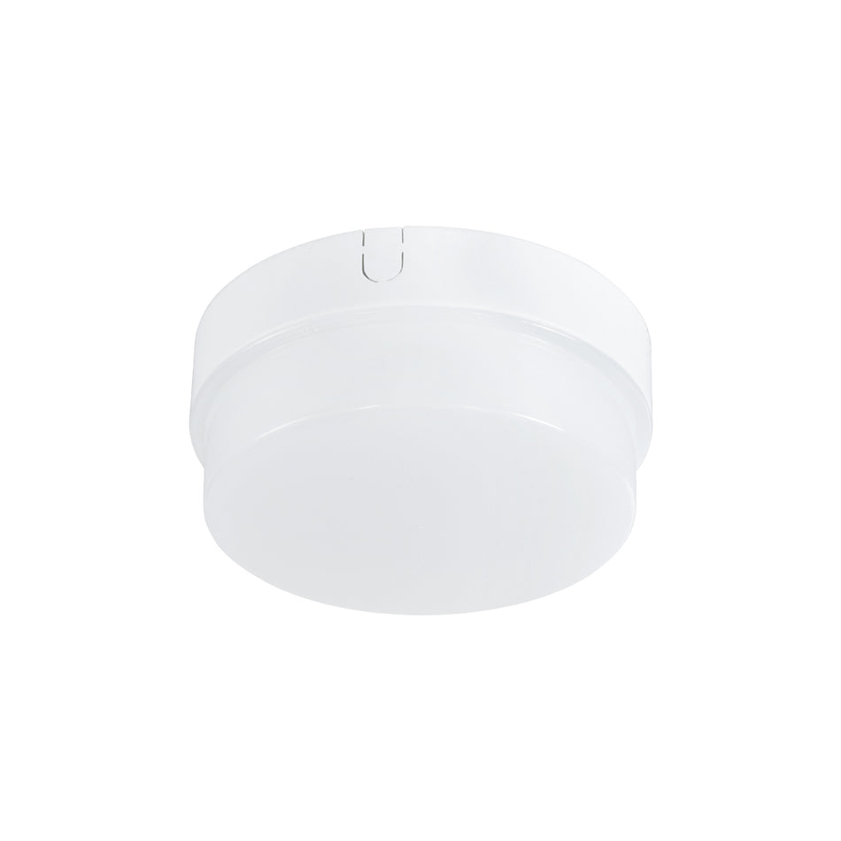 GLOBOSTAR® REVANO 61013 Φωτιστικό Πλαφονιέρα Οροφής LED 12W 1080lm 180° AC 220-240V Αδιάβροχο IP54 Θερμό Λευκό 2700K - Lumileds SMD Chip - Λευκό Γαλακτερό - Μ12 x Π12 x Υ4.5cm - 2 Χρόνια Εγγύηση