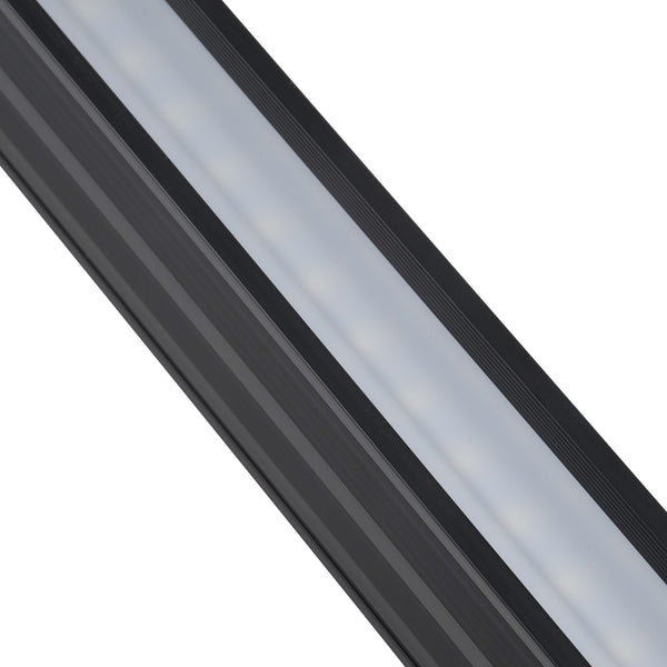 MARKET 61022-S Γραμμικό Φωτιστικό Οροφής Linear LED 18W 2170lm 60° AC 220-240V Μ120 x Π2 x Υ4cm Θερμό Λευκό 2700K - Μαύρο - 3 Years Warranty