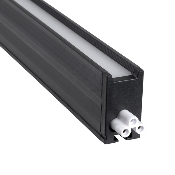 MARKET 61022-S Γραμμικό Φωτιστικό Οροφής Linear LED 18W 2170lm 60° AC 220-240V Μ120 x Π2 x Υ4cm Θερμό Λευκό 2700K - Μαύρο - 3 Years Warranty