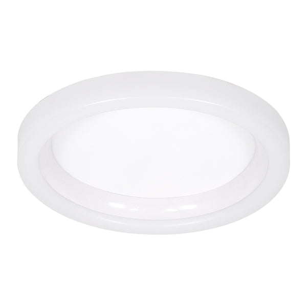 ARIANA 61035 Πλαφονιέρα Οροφής Κύκλος LED CCT 55W 6376lm 120° AC 220-240V - Εναλλαγή Φωτισμού μέσω Τηλεχειριστηρίου All In One Ψυχρό Λευκό 6000k+Φυσικό Λευκό 4500k+Θερμό Λευκό 2700k Dimmable Φ48cm - Λευκό - 3 Years Warranty