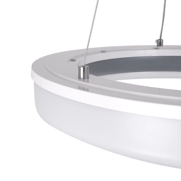 ARIANA 61039 Κρεμαστή Πλαφονιέρα Οροφής Κύκλος LED CCT 55W 6376lm 120° AC 220-240V - Εναλλαγή Φωτισμού μέσω Τηλεχειριστηρίου All In One Ψυχρό Λευκό 6000k+Φυσικό Λευκό 4500k+Θερμό Λευκό 2700k Dimmable Φ48cm - Ανθρακί - 3 Years Warrant