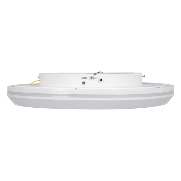 MELINA 61041 Deckenleuchte Circle LED CCT 55 W 6376 lm 120° AC 220–240 V – Beleuchtung per Fernbedienung schalten, alles in einem Kaltweiß 6000 K + Naturweiß 4500 K + Warmweiß 2700 K, dimmbar Φ48 cm – Weiß – 3 Jahre Garantie