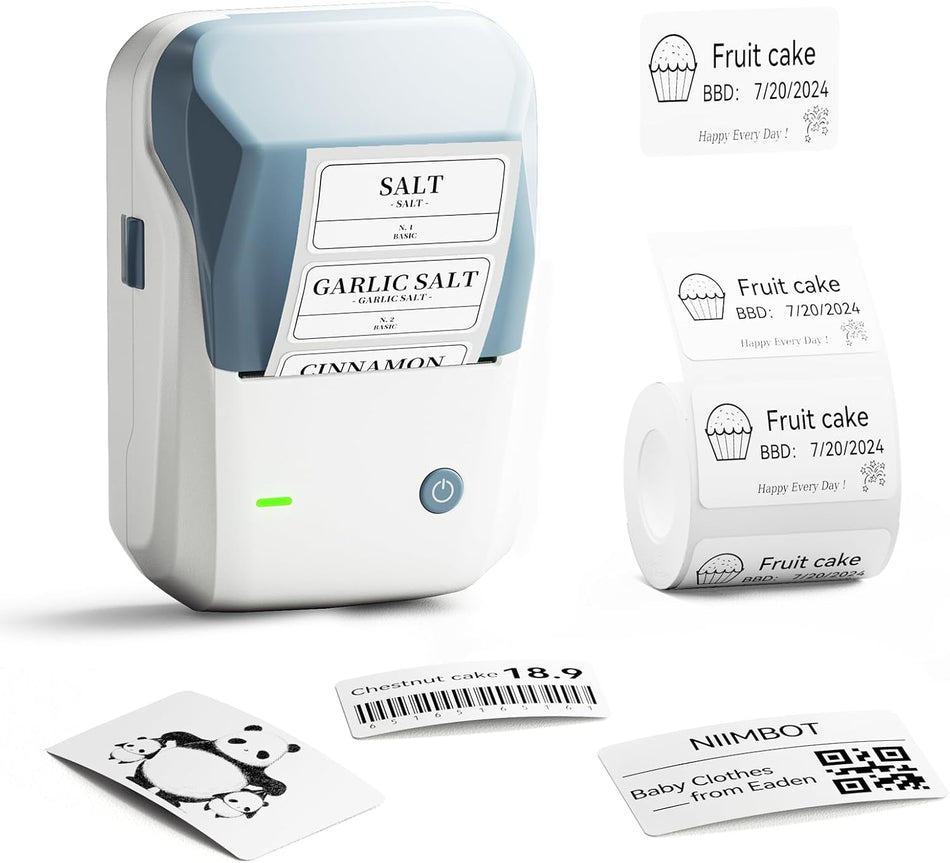 Niimbot Thermal Label Printer B1 2 Inch White Blue