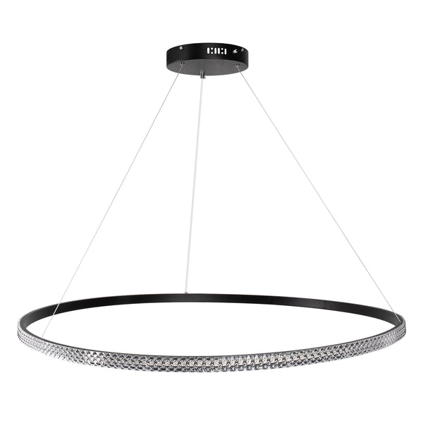 DIAMOND 61134 Κρεμαστό Φωτιστικό Δαχτυλίδι-Κύκλος LED CCT 75W 8743lm 360° AC 220-240V - Εναλλαγή Φωτισμού μέσω Τηλεχειριστηρίου All In One Dimmable - 3 Years Warranty