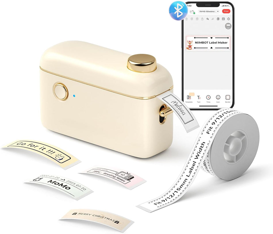 Niimbot Thermal Label Printer H1 S 0.5 Inch Beige