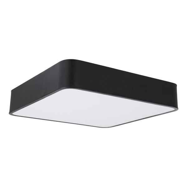 KAMALA 61206-P Κρεμαστή Πλαφονιέρα Οροφής LED CCT 67W 7370lm 120° AC 220-240V - Εναλλαγή Φωτισμού μέσω Τηλεχειριστηρίου All In One Ψυχρό 6000k+Φυσικό 4500k+Θερμό 2700k Dimmable Μ40 x Π40 x Υ8cm- Μαύρο - 3 Years Warranty