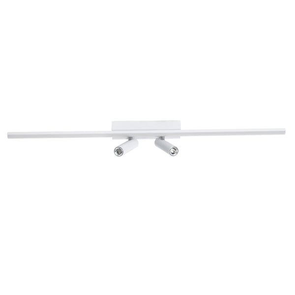 BARETTI 61227 Deckenleuchte, lineares Design, LED-CCT mit beweglichen Spots, LED-Downlight, 24 W, 2688 lm, 160° und 45°, AC 220–240 V, IP20 – Beleuchtung über Ein-/Aus-Schalter schalten, alles in einem. Kalt 6000 K + natürlich 4500 K + warm 2700 K