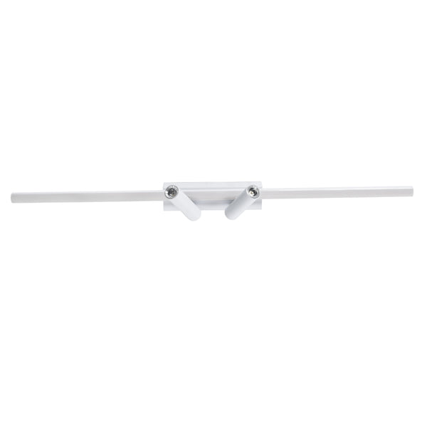 BARETTI 61227 Deckenleuchte, lineares Design, LED-CCT mit beweglichen Spots, LED-Downlight, 24 W, 2688 lm, 160° und 45°, AC 220–240 V, IP20 – Beleuchtung über Ein-/Aus-Schalter schalten, alles in einem. Kalt 6000 K + natürlich 4500 K + warm 2700 K