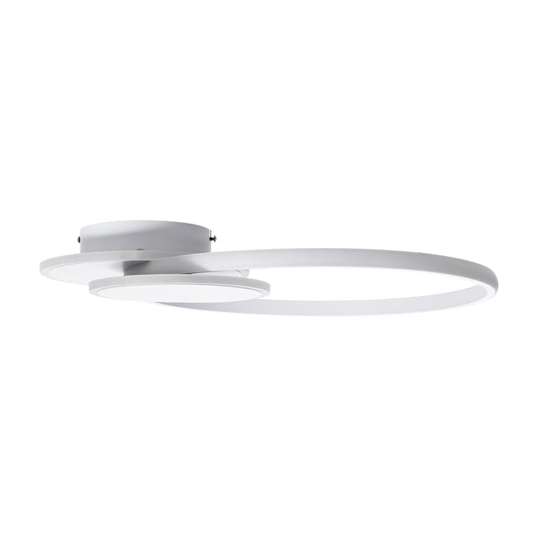 CIRCUO 61230 Deckenleuchte Ring-Circle LED CCT 75 W 8400 lm 360° AC 220–240 V – Beleuchtung per Fernbedienung schalten, alles in einem, kalt 6000 K + natürlich 4500 K + warm 2700 K, dimmbar – 3 Jahre Garantie