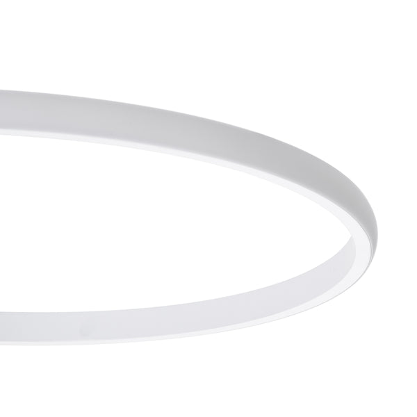 CIRCUO 61230 Deckenleuchte Ring-Circle LED CCT 75 W 8400 lm 360° AC 220–240 V – Beleuchtung per Fernbedienung schalten, alles in einem, kalt 6000 K + natürlich 4500 K + warm 2700 K, dimmbar – 3 Jahre Garantie