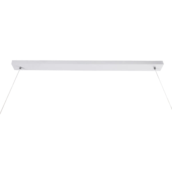 CIRCOLARE 61320 Κρεμαστό Φωτιστικό Οροφής Design LED CCT 75W 8400lm 360° AC 220-240V - Εναλλαγή Φωτισμού μέσω Τηλεχειριστηρίου All In One Ψυχρό 6000k+Φυσικό 4500k+Θερμό 2700k Dimmable Μ120 x Π25 x Υ25cm - Λευκό - 3 Χρόνια Εγγύηση