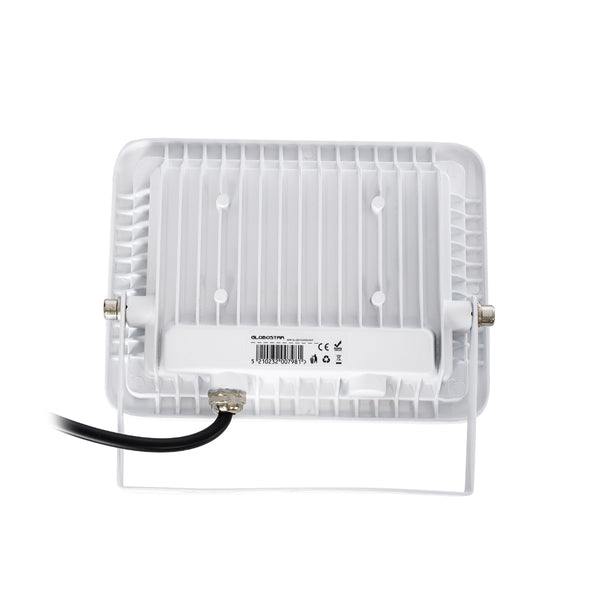 ATLAS 61413 Επαγγελματικός Προβολέας LED 30W 3750lm 120° AC 220-240V - Αδιάβροχος IP67 - Μ16 x Π2.5 x Υ12.5cm - Λευκό - Ψυχρό Λευκό 6000K - LUMILEDS Chips - TÜV Rheinland Certified - 5 Years Warranty