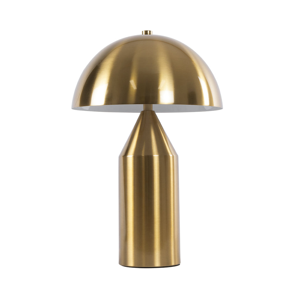 GLOBOSTAR® URANUS-S 61451 Μοντέρνο Επιτραπέζιο Φωτιστικό Πορτατίφ με Ντουί 2 x E27 AC 220-240V IP20 - Χρυσό - Μ25 x Π25 x Υ39cm