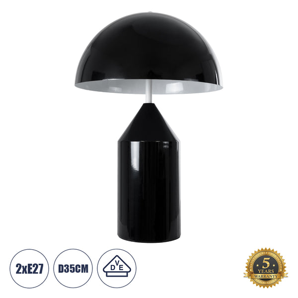 URANUS-M Moderne Tischlampe, tragbar, zweiflammig, 2 x E27, AC220–240 V, IP20 – 5 Jahre Garantie