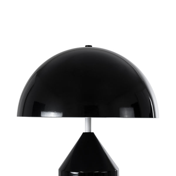 Uranus -m 61453 Lampa de masă modernă 2 X E27 AC220-240V IP20 - φ35 X Y54cm - Black Metal Bell cu On/Off - 5 ani garanție