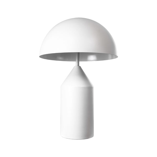 Uranus -m 61454 Lampa de masă modernă 2 X E27 AC220-240V IP20 - φ35 X Y54CM - BLOL METAL ALB cu comutator de pornire/oprire - 5 ani garanție