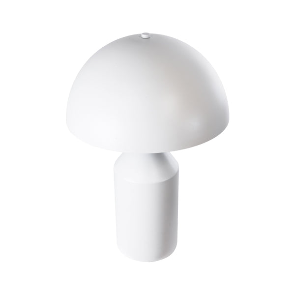 Uranus -m 61454 Lampa de masă modernă 2 X E27 AC220-240V IP20 - φ35 X Y54CM - BLOL METAL ALB cu comutator de pornire/oprire - 5 ani garanție