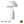 Uranus -L 61458 Lampa de masă modernă 2 X E27 AC220-240V IP20 - φ50 X Y77cm - Bell Metal White cu comutator On/Off - 5 ani garanție