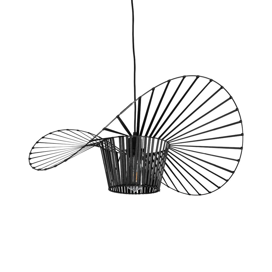 GLOBOSTAR® LUMINOVA 61464 Μοντέρνο Κρεμαστό Φωτιστικό Οροφής με Ντουί 1 x E27 AC 220-240V IP20 - Μαύρο - Μ60 x Π60 x Υ25cm