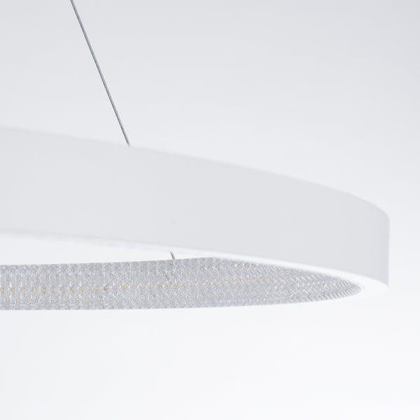 DIAMOND 61521 Κρεμαστό Φωτιστικό Δαχτυλίδι-Κύκλος LED CCT 67W 7504lm 360° AC 220-240V - Εναλλαγή Φωτισμού μέσω Τηλεχειριστηρίου All In One Ψυχρό 6000k+Φυσικό 4500k+Θερμό 2700k Dimmable Φ80cm - Λευκό - 3 Years Warranty