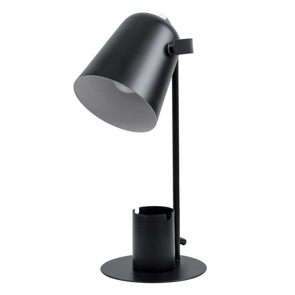 PenCase 61563 Modern Office Lighting Light - Portatiff - Single 1 X E27 Black Metal Bell cu comutator On/Off - Carcasă pentru creion și bază de telefon - L12 X W15 X H38CM