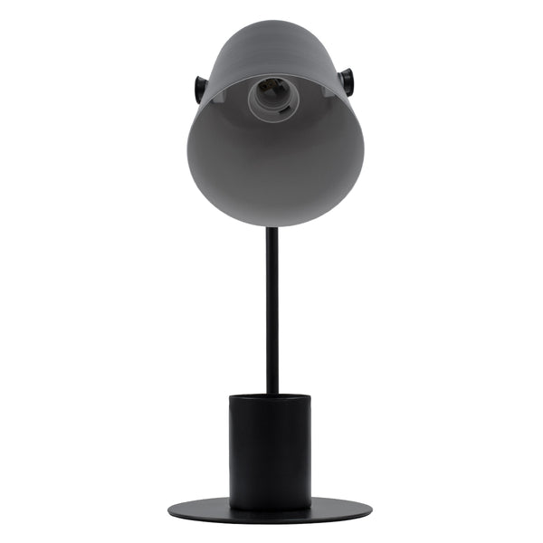 PenCase 61563 Modern Office Lighting Light - Portatiff - Single 1 X E27 Black Metal Bell cu comutator On/Off - Carcasă pentru creion și bază de telefon - L12 X W15 X H38CM