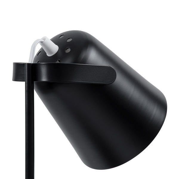 PenCase 61563 Modern Office Lighting Light - Portatiff - Single 1 X E27 Black Metal Bell cu comutator On/Off - Carcasă pentru creion și bază de telefon - L12 X W15 X H38CM