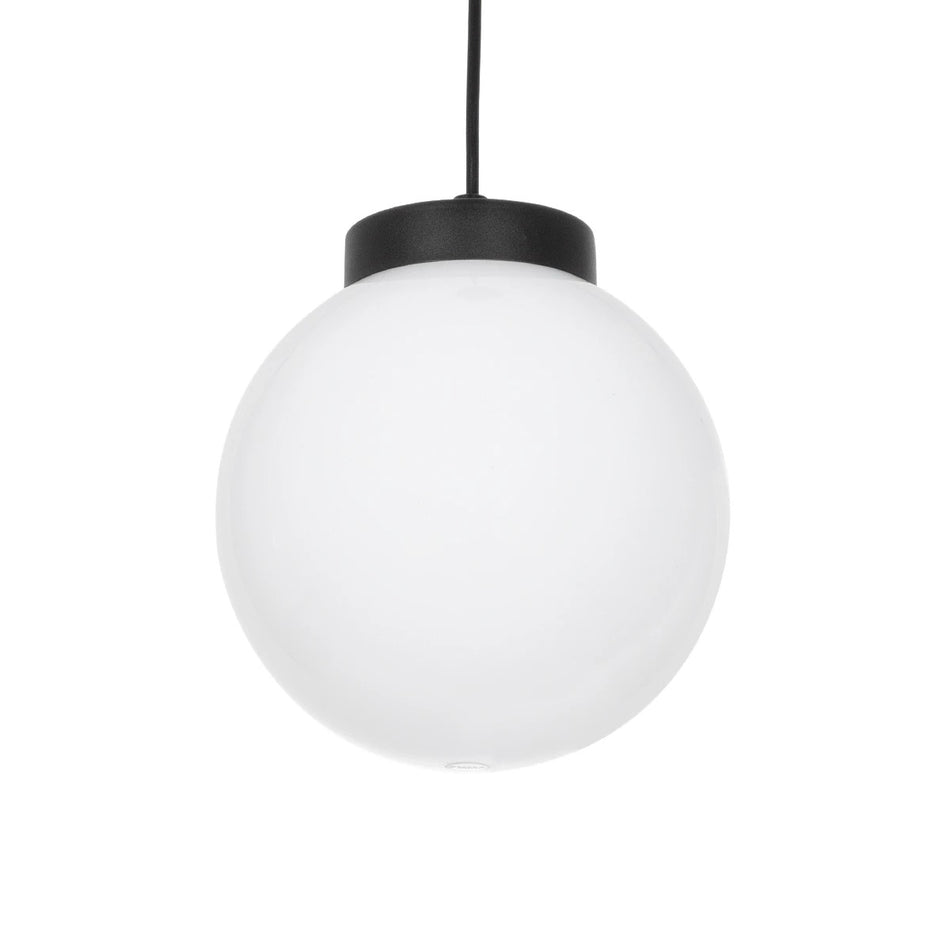 AGROS 61591 Μοντέρνο Κρεμαστό Φωτιστικό Οροφής με Ντουί 1 x E27 AC 220-240V IP65 - Λευκό & Μάυρο - Μ20 x Π20 x Υ22cm