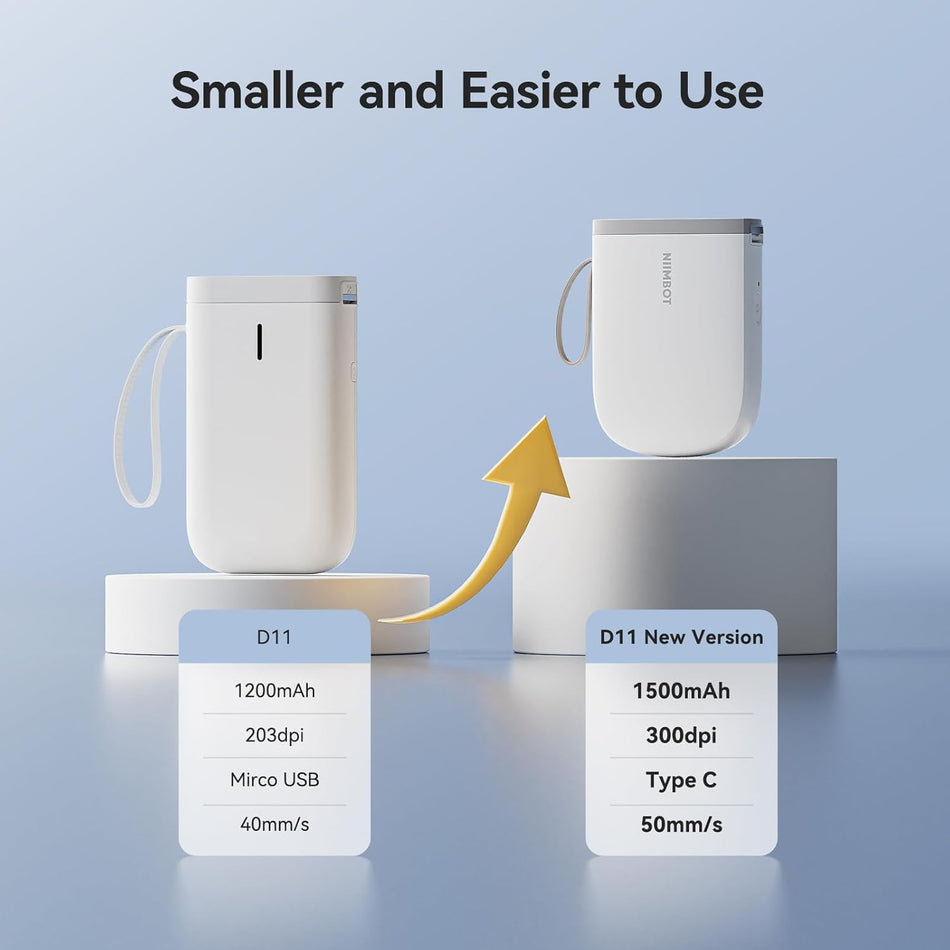 Niimbot Thermal Label Printer D11 H 0.5 Inch White