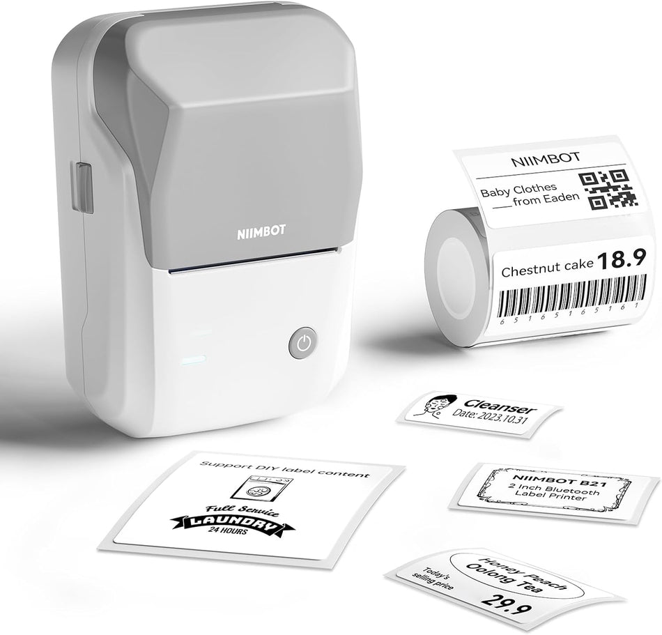 Niimbot Thermal Label Printer B1 2 Inch White Grey