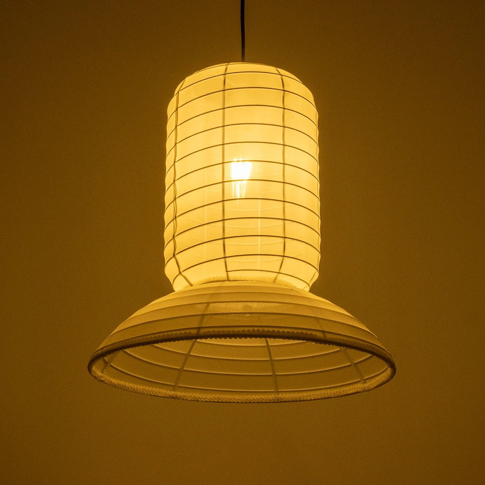 ROMINA 62002 Μοντέρνο Κρεμαστό Φωτιστικό Οροφής με Ντουί 1 x E27 AC 220-240V IP20 - Λευκό - Μ40 x Π40 x Υ42.5cm