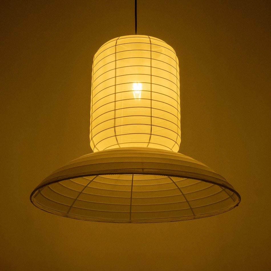 ROMINA 62003 Μοντέρνο Κρεμαστό Φωτιστικό Οροφής με Ντουί 1 x E27 AC 220-240V IP20 - Λευκό - Μ60 x Π60 x Υ51cm