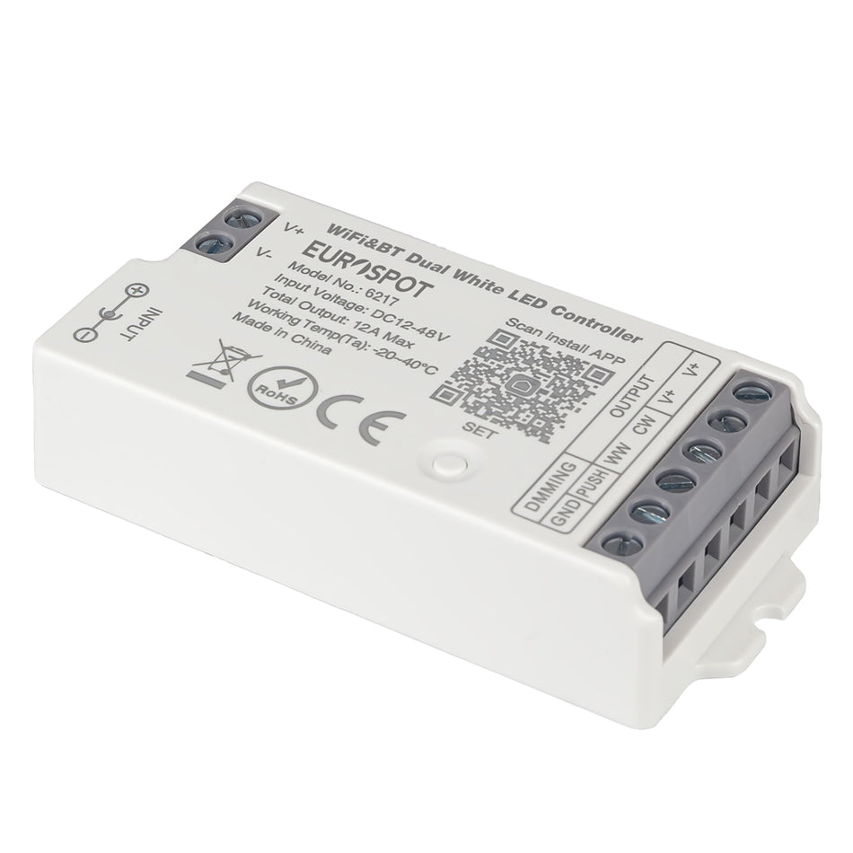 EuroSpot Push Dim Led Controller Tuya RF 2.4GHz & WiFi & BT for CCT Led-Strip